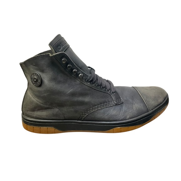 Diesel Basket Tatra Mens Black‎ Leather High Top Sneakers Boots US 10 main image 5